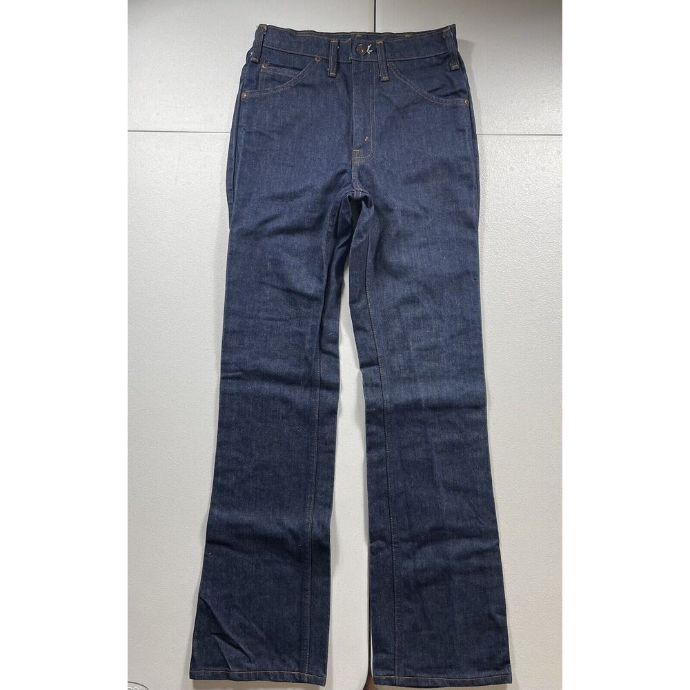 Vintage American Denim Jeans Men’s 26x30 Blue Dark Wash Cowboy‎ Western USA 80s